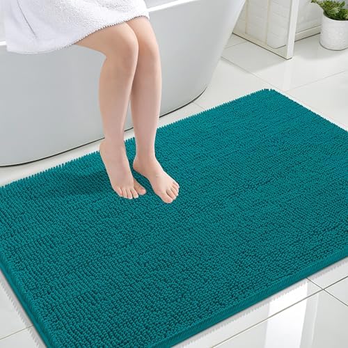 OLANLY Large Bathroom Rugs 44x32, Extra Soft Absorbent Chenille Bath Rugs by OLANLY
