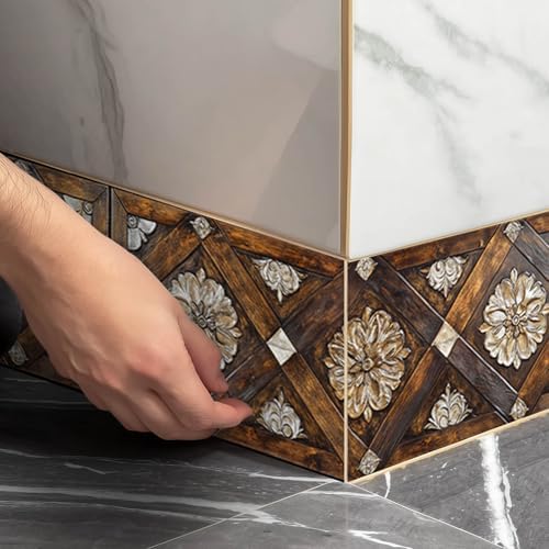 IVN Wallpaper Border Peel and Stick Wall Vintage Wood Carving 4x196 Inch | Wall Trim Self Adhesive Borders for Walls Mirror Border Frame Accent Strip for Bedroom Kitchen LivingRoom Decor - Image 6