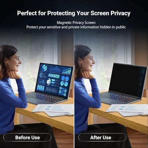 ZOEGAA Magnetic Privacy Screen Protector Compatible with surface go 10 inch, Removable&Reusable Anti Blue Light Filter - Image 6