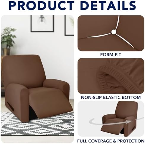 PureFit Waterproof Recliner Chair Cover Slipcovers for Couches and Sofas - Image 4