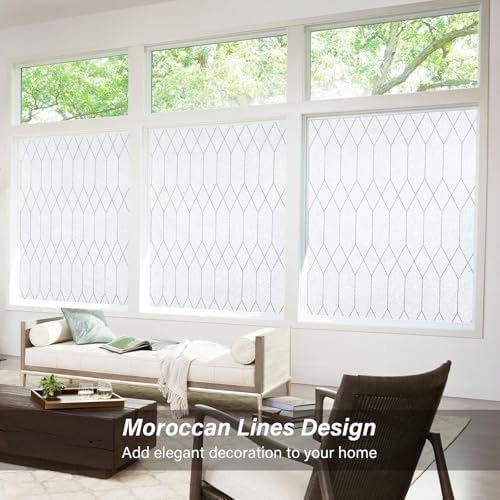 Kromapolis Frosted Privacy Film Static Cling Non-Adhesive 23.6 x 78.7 inch - Image 5