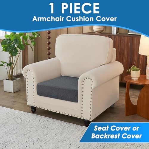 XINEAGE 1 Piece Stretch Couch Cushion Covers Individual Sofa Slipcovers - Image 3