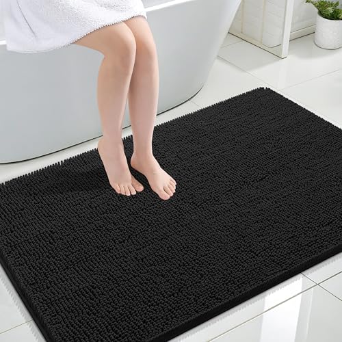 OLANLY Large Bathroom Rugs 47x32, Extra Soft Absorbent Chenille Bath Rugs by OLANLY