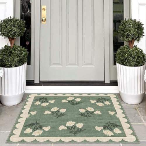 3x3 Square Entryway Rug - Front Door Mat Indoor Outside Entrance - Image 4