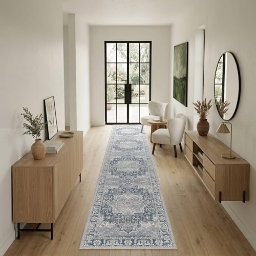 Rugxara 2x10 Washable Runner Rug for Hallway Kitchen Entryway, Taupe/Grey by Rugxara