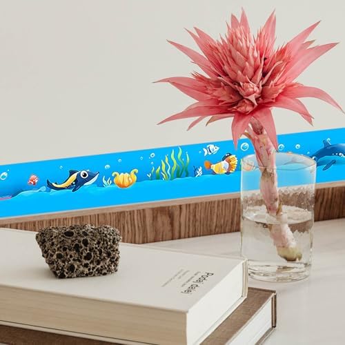IVN Wallpaper Border Peel and Stick Wall Cartoon Sea Animals 4x196 Inch - Image 2