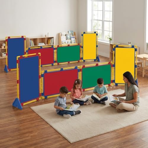 Children's Factory PlayPanel Room Divider 47.5" x 30.5", Rainbow, 8 by ChildrensFactory