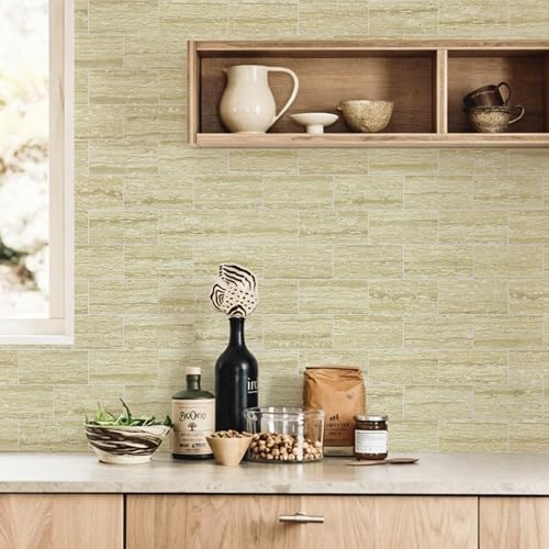 Vamos Tile 100 Pieces Peel and Stick Backsplash Tile, 3" x 6" Subway Tile - Image 3
