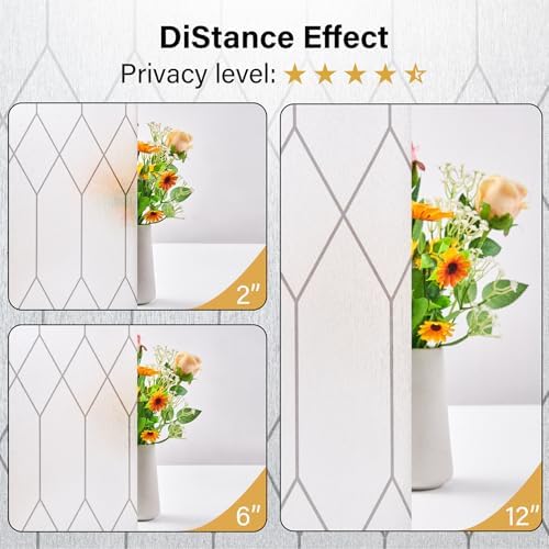 Kromapolis Frosted Privacy Film Static Cling Non-Adhesive 23.6 x 78.7 inch - Image 6