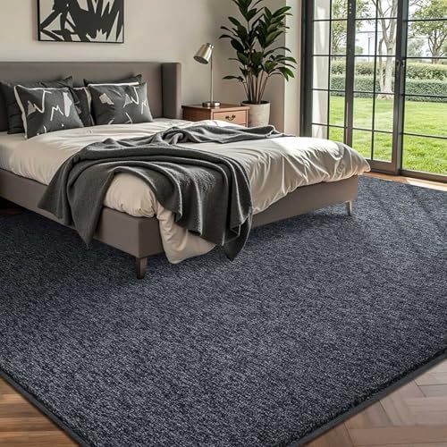 6x9 Large Grey Area Rug Non-Slip Washable Soft Thin for Living Room Bedroom - Image 2