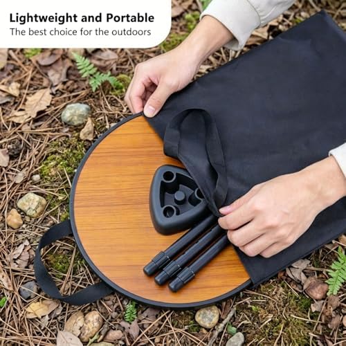 Small Round Folding Patio Table - Image 5