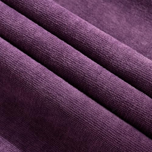 MIULEE Plum Purple Chenille Couch Throw Pillow Covers, 20x20 - Image 2