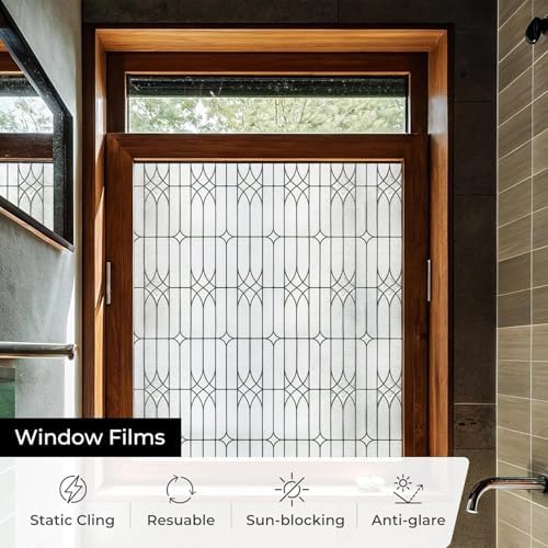 ADD.HERES Window Privacy Film, Glass Decorative Static Cling, 29.5" x 78.7" - Image 4