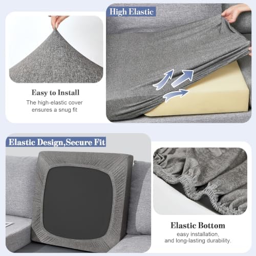 8Pcs Patio Cushion Covers Stretch Outdoor Furniture Protector Slipcovers - Image 4