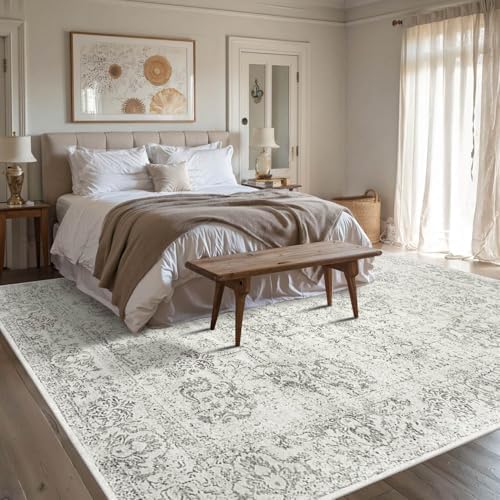 Rugxara 6x9 Washable Grey Area Rug for Living Room - Image 2