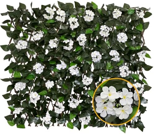 Expandable Fence Privacy Screen for Balcony Patio Outdoor,Decorative Faux Ivy Fencing Panel,Artificial Hedges by Unknown
