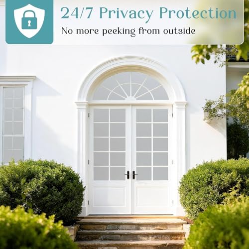 Haton Frosted Window Privacy Film with Tools, Static Cling for Glass, Pure - Image 2