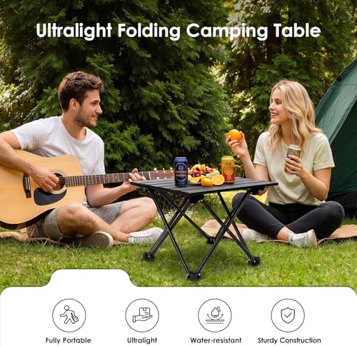 Opliy 2-Pack Portable Camping Table – Ultralight Foldable Car Tray Table with Carry Bag for Camping, Picnic, BBQ, Beach & Outdoor Travel - Image 3