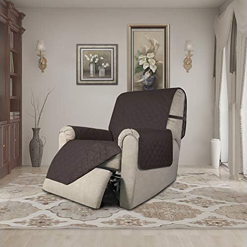 Easy-Going Reversible Couch Cover, Recliner 19 in, Chocolate/Chocolate - Image 2