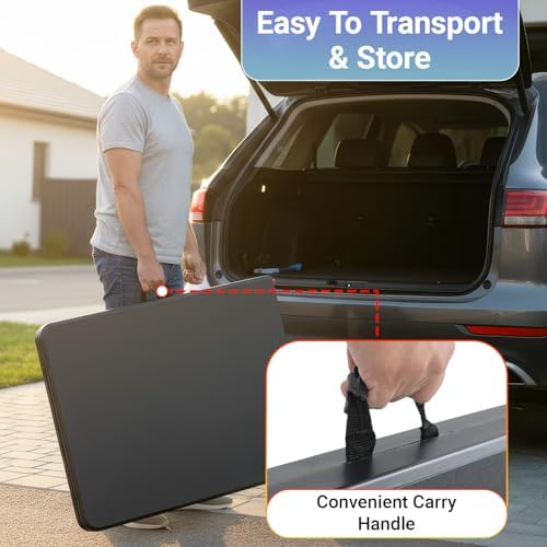 FDW | 6FT Folding Table | Black | Portable Plastic Table - Image 6