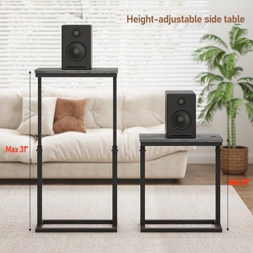 TUTOTAK End Table, Side Table, Tall Couch Table, Sofa Table - Image 2