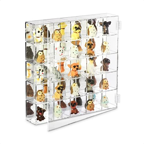 Ikee Design Acrylic 25-Compartment Display with Mirrored Back Case Cabinet - Image 3