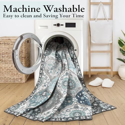 Lahome Moroccan Washable Living Room Rug, 5x8 Rugs for Bedroom Dining Room - Image 5