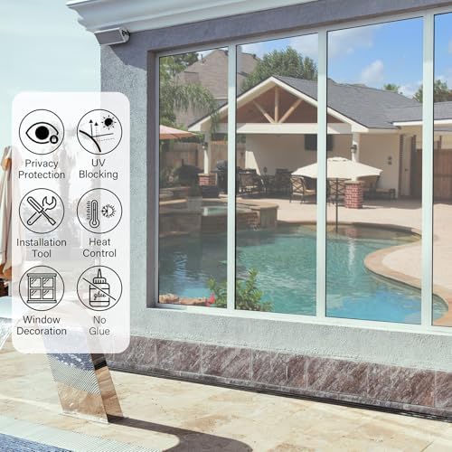 Kromapolis One Way Window Privacy Film Sun UV Blocking, 35.4″ x 157.4″ - Image 7