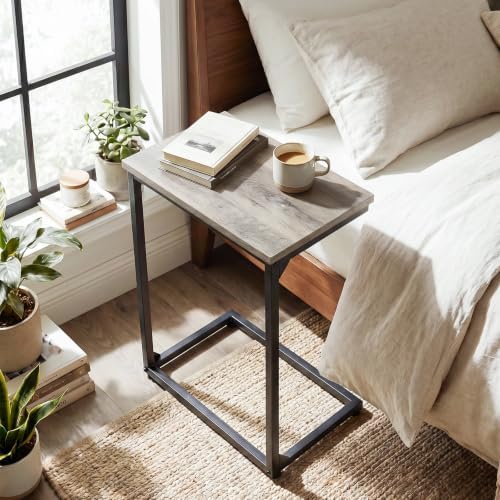 AMHANCIBLE Couch Side Table, 26.37" Tall C Shaped End Table Set of 2 - Image 6