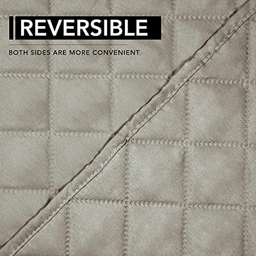 Easy-Going Oversized Recliner Chair Slipcover Reversible Sofa Cover Water Resistant Couch Cover Furniture Protector with Elastic Straps for Pets Dog (Oversized Recliner, Beige/Beige) - Image 5