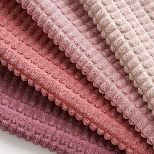 MIULEE Decorative Pillow Covers 18x18 Inch Set of 4 Aesthetic Pink - Image 4