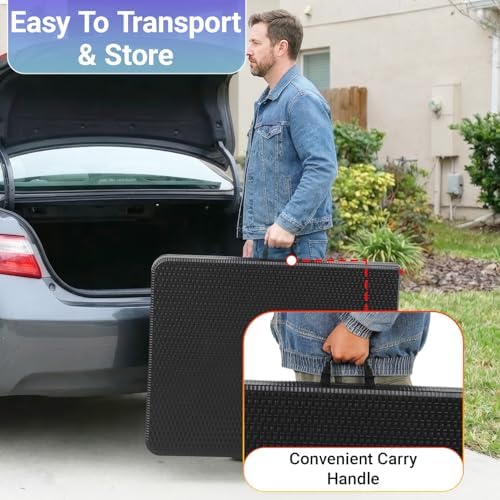 FDW | 6FT Folding Table | Black Ratten | Portable Plastic Table - Image 6