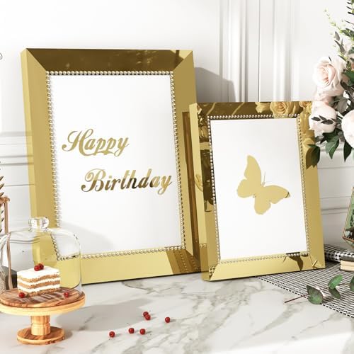 WESTICK Gold Contact Paper for Countertops Gold Permanent Vinyl Reflective Golden Wallpaper Self Adhesive Golden Cricut Vinyl Mirror Stickers for Cabinets DIY Project Home Decor Art Crafts 12"x80" - Image 3