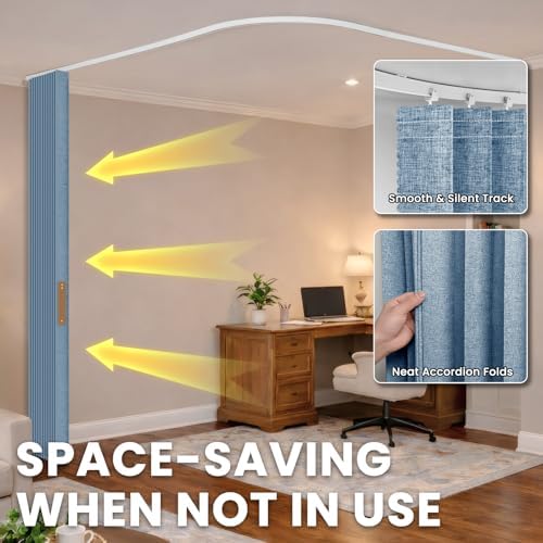 100% Blackout Drapes for Sliding Glass Door - Thermal Insulated Door Blinds Patio Door Curtains Vertical Blinds for Window(Blue, W180 x L84, 1 Pack) - Image 3