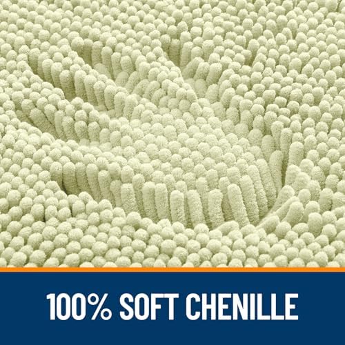 OLANLY Bathroom Rugs 30x20, Extra Soft Absorbent Chenille Bath Rugs - Image 3