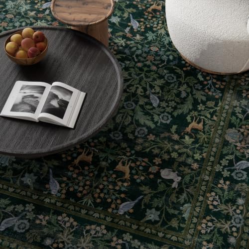 10x12 Area Rugs Living Room: Washable Rug Stain Resistant Non Slip Low Pile Ultra Soft Faux Wool Lightweight Indoor Large Rugs for Bedroom Dining Room Under Table Rug Farmhouse Nursery Home Office - Image 4