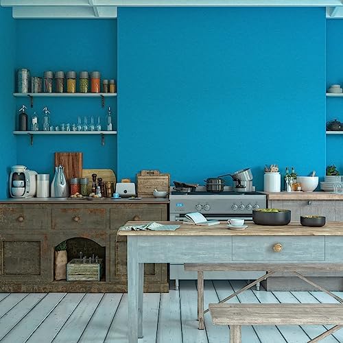 15.7"x118" Peel and Stick Wallpaper - Blue for Bedroom and Bathroom - Renter Friendly Removable Vinyl Matte - Image 3