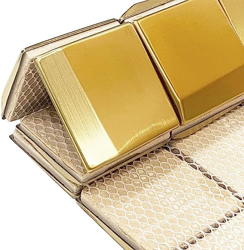 Parrotile 3D Wall Panels Golden 2x2 Metal Mosaic Tile Sheets Backsplash Accent Wall Gold Décor [5 Sheets] - Image 4