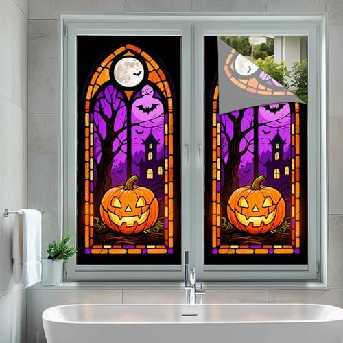HOMETITUTE Halloween Static Privacy Window Cling 17.7x39.3 PVC - Image 5