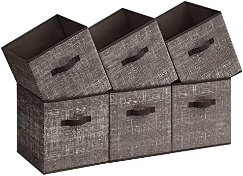 SONGMICS Storage Cubes, Set of 6, 13-Inch Foldable Closet Organizers by Unknown