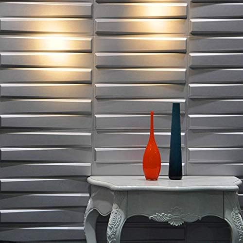 Art3d 19.7"x19.7" (Pack of 12) Wall Panel 3D Rectangle, White - Image 3