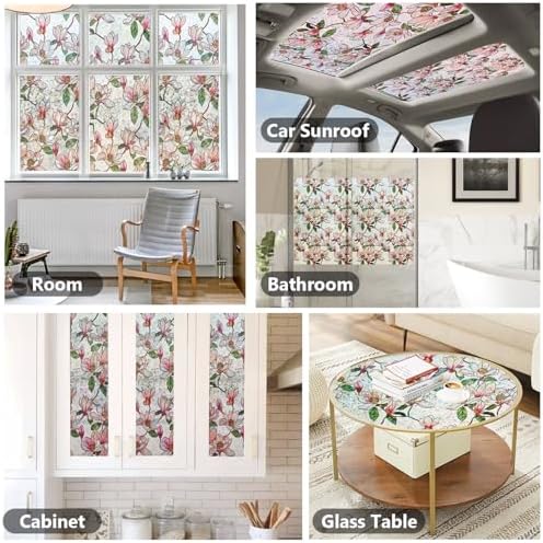 Ranzdn Window Privacy Film, Stained Glass Static Cling, 35.4" x 78.7" - Image 5