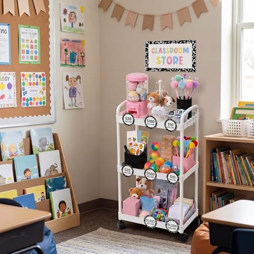 Gerrii Classroom Management Tool Classroom Store 3 Tier White - Image 6