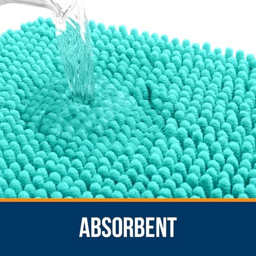 OLANLY Bathroom Rugs 34x21, Extra Soft Absorbent Chenille Bath Rugs - Image 4