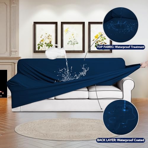 PureFit 100% Waterproof Chair Couch Cover Slipcovers for Couches and Sofas - Image 3
