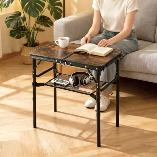 Folding TV Trays Foldable Dinner Tray Food Snack Eating Couch Side Table - Image 2