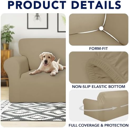 PureFit 100% Waterproof Chair Couch Cover Slipcovers for Couches and Sofas - Image 4