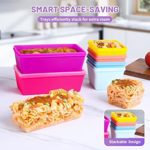 Gemice Silicone Freezer Molds with Lids, 6-Pack 1-Cup & 2-Cup - Image 4