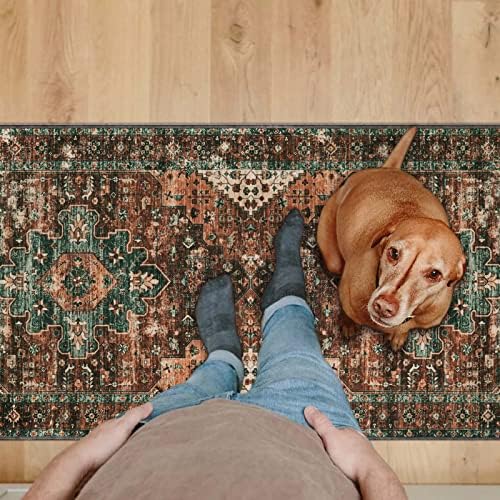 Moynesa Ultra-Thin Washable Runner Rug - 2x5 Laundry Room Rug Low Pile Hallway Rug Runner, Non Slip Non Shedding Pet Friendly Indoor Floor Carpet Runner for Bathroom Kitchen Living Room Bedside - Image 7