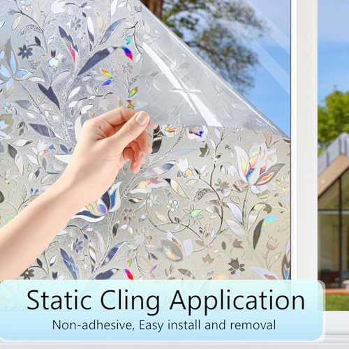 HIDBEA Window Privacy Film, 3D Stained Glass Static Cling 23.6 in x 78.7 in - Image 4
